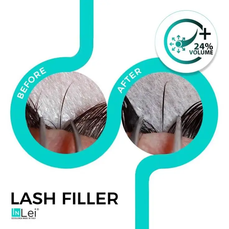 Lash filler naredi v 3-4 tretmajih 30% večji volumen.